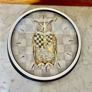 MacKenzie-Childs Woodland Owl Wall Clock